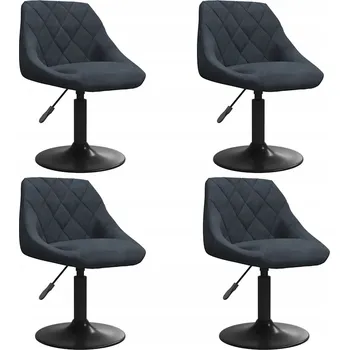 Jídelní židle Židle VidaXL Samet (100% polyester) šedá, 4 ks