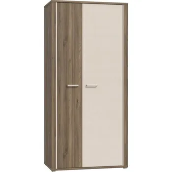 Šatní skříň Skříň Forte LEOS 94 x 198 x 52 cm dub, béžové odstíny