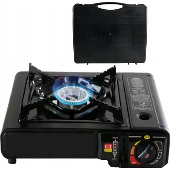 Turistický vařič TURISTICKÝ PLYNOVÝ VAŘIČ V KUFRÍKU 2v1 - NA KARTUŠE I NA PLYN