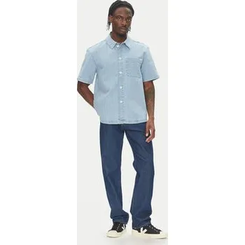 Mustang džínová košile Phoenix 1016653 Modrá Boxy Fit 3XL