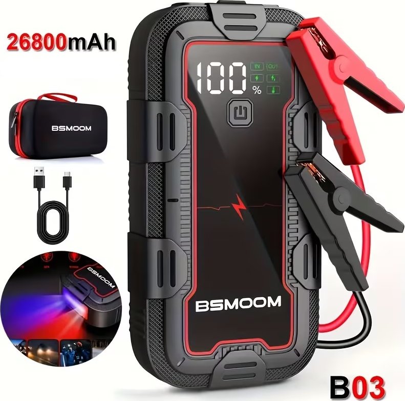 Startovací zdroj 26800 mAh, nabíjecí Booster