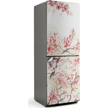 Fototapeta Designová Samolepicí Nálepka na Lednici Kvetoucí Větve Jara