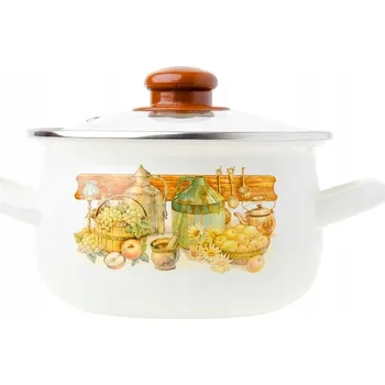 Hrnec SMALTOVANÝ HRNEC DO KUCHYNĚ 20CM 3,8L KRÉMOVÝ ODELO 1 Ks