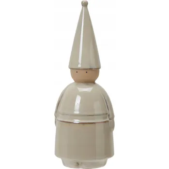 Vánoční dekorace FIGURKA Mikuláš BÍLÁ VÁNOČNÍ DEKORACE 26 x 10 DEKORATIVNÍ Mikuláš