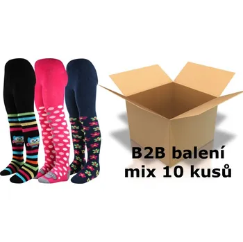 BOMA Punčochové kalhoty dětské MAX KARTON velkoobchodní balení pro DÍVKY (12 kusů) Velikost: 62/74/86/98