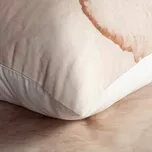 Povlečení ARLO 160x200 + 70x80 makosatén bílá béžová s výšivkou