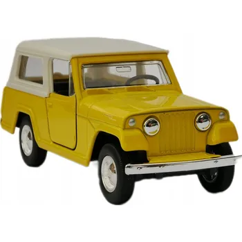 autíčko Jeep jeepster Commando Station Wagon 1967 1:34-39 model Welly žlutý