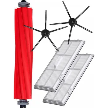 Sada příslušenství pro robotický vysavač Kartáč s HEPA filtry k vysavači ROBOROCK S7 MaxV a 5R černé kartáčky 5ks