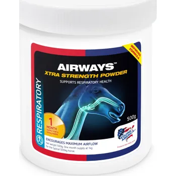 Pro koně Equine America Airways Xtra prášek pro koně zlepšení průchodnosti dýchacích cest 500g