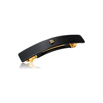 Balmain Hair Couture Cellulose Acetate Barrette pour Cheveux Medium Black Sponky do vlasů