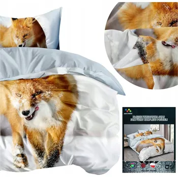 Povlečení Povlečení 140x200 2 dílů komplet povlečení 70x80 mikrovlákno 3D Andreas liška