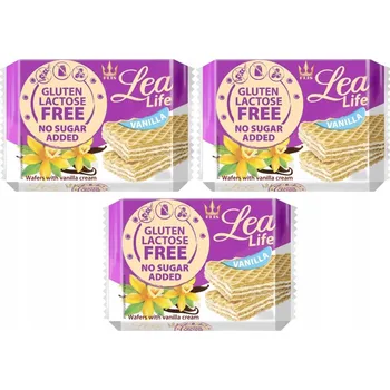 Cukrovinka BEZLEPKOVÉ VANILKOVÉ OPLATKY bez Přidaného Cukru a Laktózy LEA LIFE Flis 95g