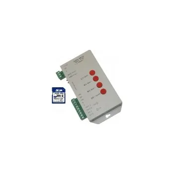 LED páska Ovladač digitálních RGB LED pásků WS2811/2812B, SD karta, T-1000S