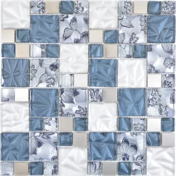 Obklad Mozaika WzorcowniaStudio 30 x 30 cm, odstíny šedé a stříbrné