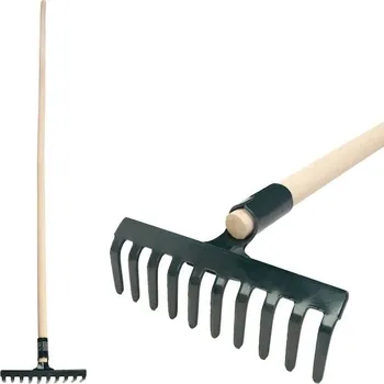 Hrábě Strend Pro Garden 211006 Zahradní hrábě Strend Pro R105, 10 zubů, dřevěná násada 1600 mm