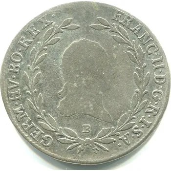 František II. 20 Kreuzer 1792/B. Kremnica. Ag.