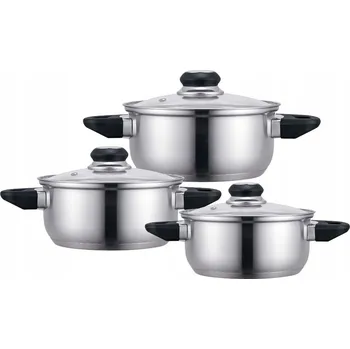 Hrnec Sada hrnců Altom Design Emilio nerezová ocel 6 ks.
