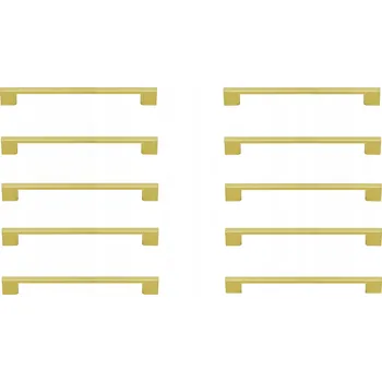 Nábytkové kování Nábytková úchytka ZLATÁ 480 mm na kuchyňskou skříňku klasická LOFT UA10 TECHNO