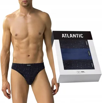 Slipy Pánské sportovní slipy ATLANTIC, 3 kusy, model 3MP 176, velikost *XXL*, šedá/šedá/černá