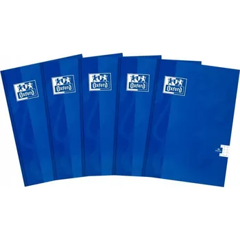 Sešit Sešit A5 s linkami Oxford, 96 listů, měkká obálka, modrý