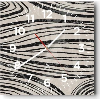 Hodiny Nástěnné hodiny do obýváku 40x40 Abstrakce Tiché hodiny Skleněné hodiny Bez hlučnosti