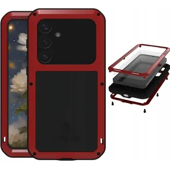 Pouzdro na mobilní telefon Zadní Kryt LOVE MEI pro Samsung Galaxy S25 červený