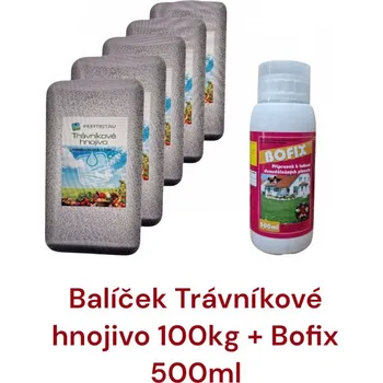 Hnojivo Fertistav Trávníkové hnojivo 100kg + Bofix 500ml