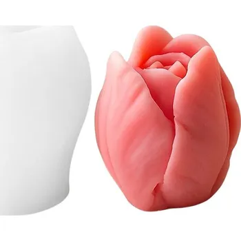 Výroba svíčky Silikonová forma TULIPÁN malá na svíčky, vosk, mýdlo a sádru DIY GH-FS329
