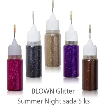 DENATO s.r.o. BLOWN Glitter Summer Night sada 5 ks