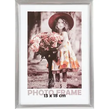 Rám na obraz FANDY Plastový rámeček Simple 2 13x18 3 stříbrný
