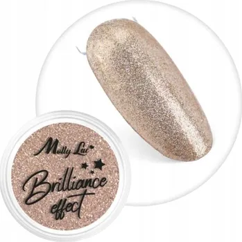 Přípravek na nehty Prach Ozdoby Na Nechty MOLLYLAC 1g Efekt Brilliance Měděný Č. 11