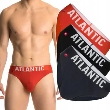 Slipy Pánské slipy Sport 3-BALENÍ Bavlněné ATLANTIC 3SMP-003 - XL