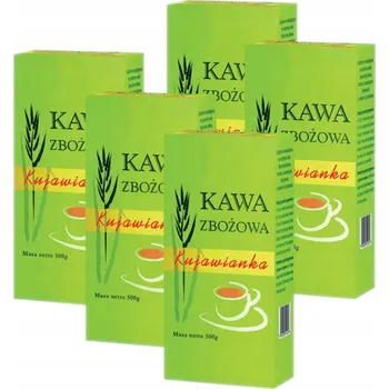 Káva Káva Kujawianka bez kofeinu, přírodní tradiční Delecta 5x200g