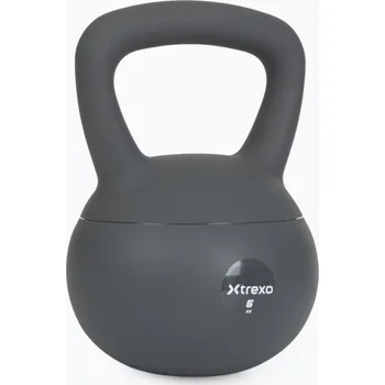 Měkký kettlebell XTREXO 4 kg grey