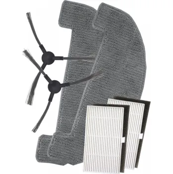 Sada příslušenství pro robotický vysavač Kartáčky, HEPA filtry k vysavači MOVA E20 Plus Black a sada mopů 6ks