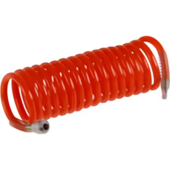 Příslušenství ke kompresoru Spirálová vzduchová hadice Levior s rychlospojkami 10mm x 5m, 8 bar