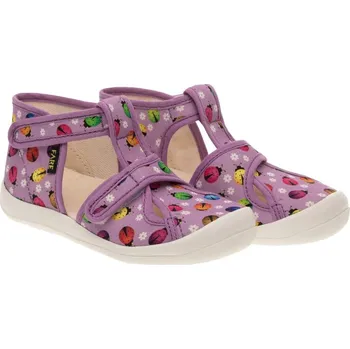 Dívčí bačkory Dětské papuče na suchý zip, velikost 24, artikl 4119444