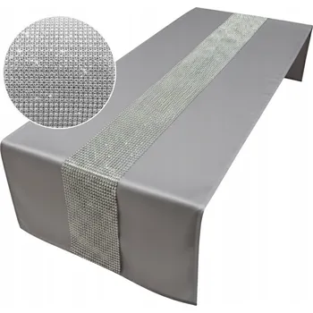 Obraz Běžec na stůl odstíny šedé 220 x 40 cm