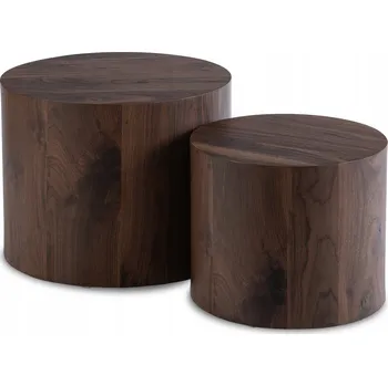 Konferenční stolek Konferenční stolek Mebel Elite kulatý 53 x 53 x 45,5 cm dub ořech