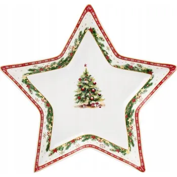 Vánoční mísa Villa Italia Christmas Tree oválná 35,5 cm porcelánová
