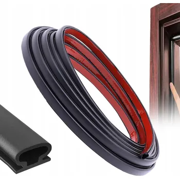 Těsnění do okna a dveří SAMOLEPICÍ TĚSNĚNÍ 10 M TLUMÍCÍ TĚSNĚNÍ PRO OKENNÍ DVEŘE TYPU D