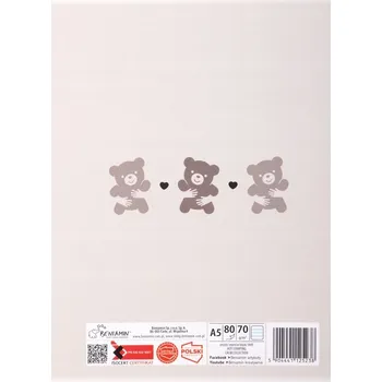 Sešit Linkovaný sešit A5, sešit pro chlapce notes do školy, sešit pro Beniamin 80 listů