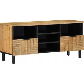 Televizní stolek TV stolek hnědý 100x33x46 cm masivní mango dřevo
