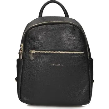 Kabelka Toscanio batoh kožený F193 černá
