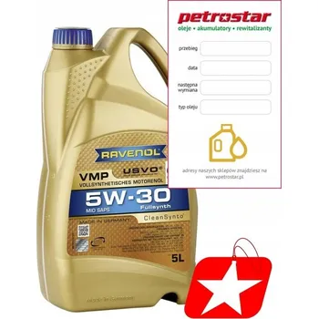 Motorový olej Motorový olej Ravenol 5 l 5W-30