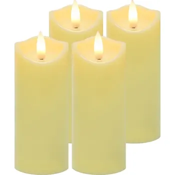 Svíčka LED svíčka/vložka 12,5x5cm 4ks Ruhhy 26485