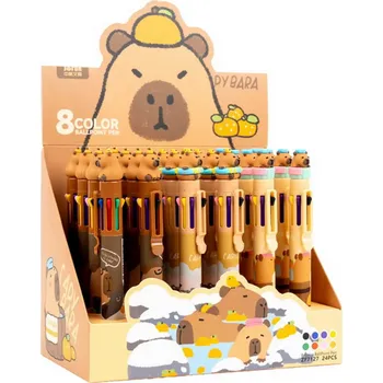 Kancelář FANDY Pero kuličkové osmibarevné Capybara mix