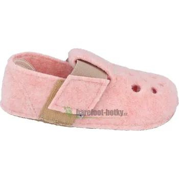 Dívčí tenisky Pegres barefoot papuče BF04 růžové 23