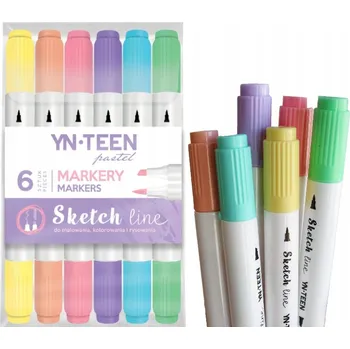 Popisovače na kreslení fixy na kreslení Interdruk 6 ks