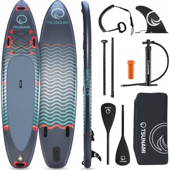 Paddleboard SUP prkno TSUNAMI Wave T03 nafukovací 350 cm s pádlem a sedátkem